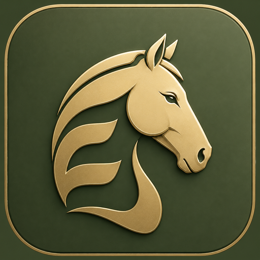 EQUA7 – goldener Pferdekopf
