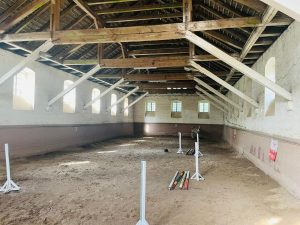 Historic indoor arena at Sieraków